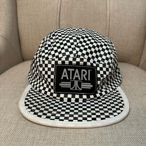 Checkerboard ATARI retro adjustable cap